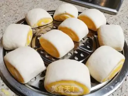 Make Double-coloured buns step 8