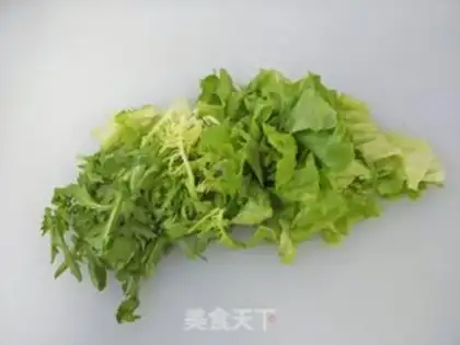 Make Sausage vegetable salad step 1