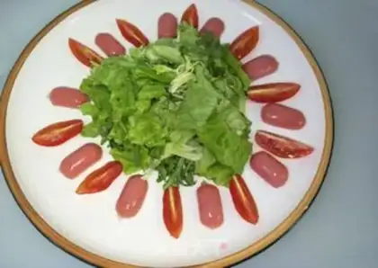 Make Sausage vegetable salad step 3