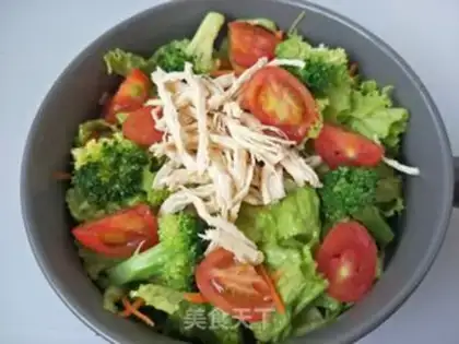 Make Chicken silk field vegetable salad step 4