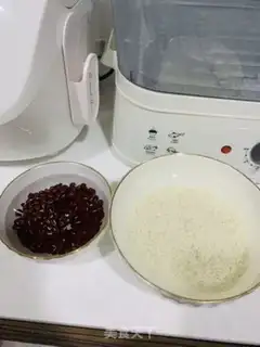 Make Three red rice rice step 0