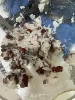Make Three red rice rice step 3