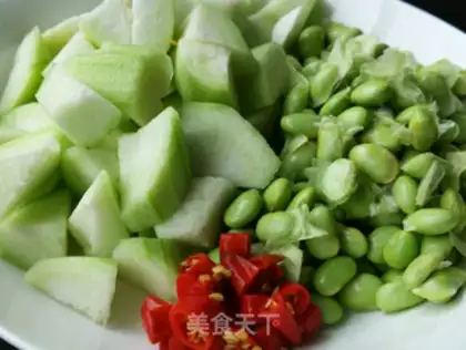 Make Bean silkmelon step 0