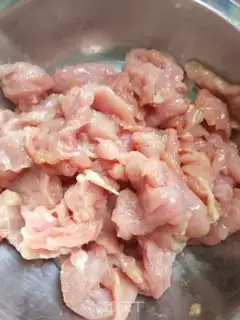 Make Old tofu fried meat step 2