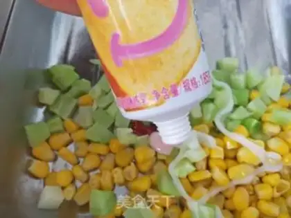 Make Sweet corn grains step 4