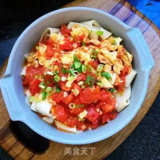 Make Tomato egg cover for soft noodles step 11
