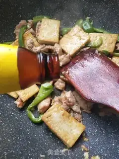 Make Old tofu fried meat step 5