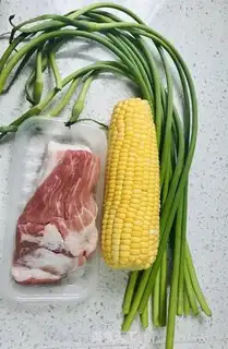 Make Garlic corn fried meat step 0