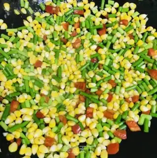 Make Garlic corn fried meat step 3
