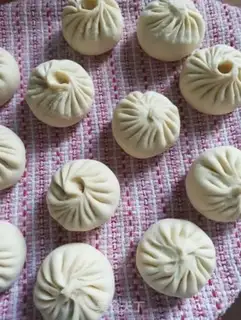 Make Fresh meat buns step 8