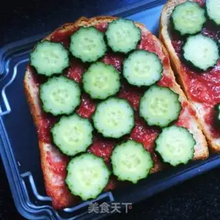 Make Open cucumber sandwich step 9