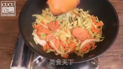 Make Fried noodles step 2
