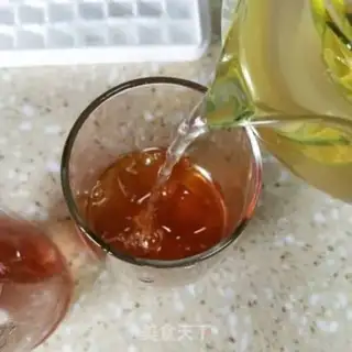 Make A green lemon honey tea freezer step 15