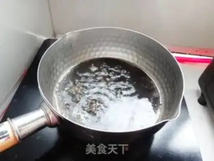 Make Sesame roses, brown powder step 5