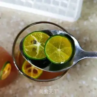 Make A green lemon honey tea freezer step 16