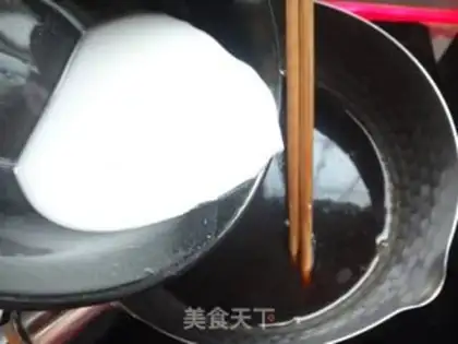 Make Sesame roses, brown powder step 6