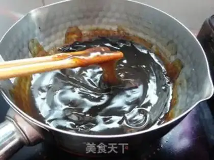 Make Sesame roses, brown powder step 7