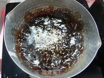 Make Sesame roses, brown powder step 8