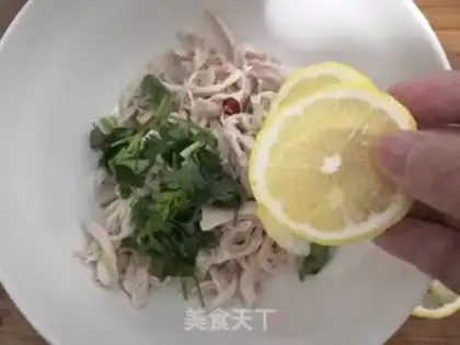 Make An appetizer lemon chicken step 19