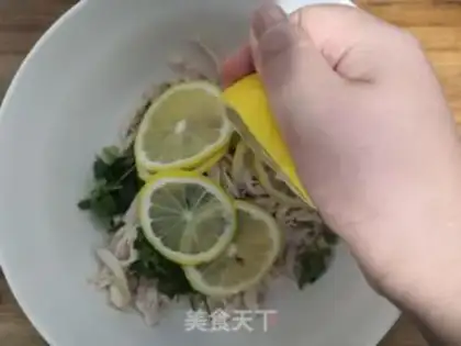 Make An appetizer lemon chicken step 20