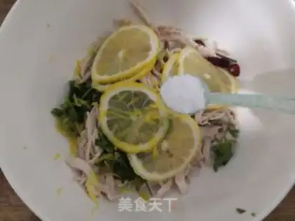 Make An appetizer lemon chicken step 21