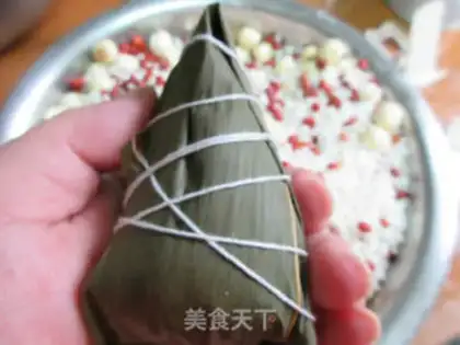 Make Red Bean Lotus rice step 8