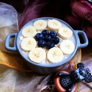 Make Banana blueberry oatmeal step 8