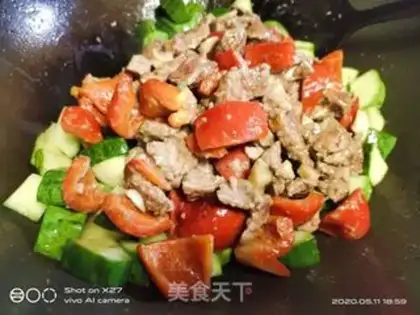 Make Paprika cucumber beef step 4