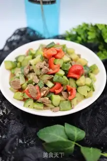 Make Paprika cucumber beef step 8