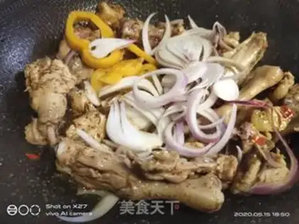 Make Onion chicken step 4