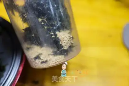 Make The purple sesame powder step 4