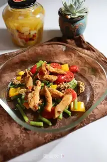 Make Soybeans, chicken gravy, fruit salad step 6