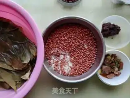 Make Red bean date, soy sauce step 1