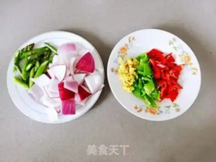 Make Onion fried liver step 2