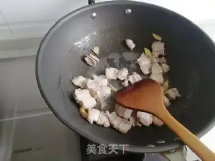 Make Four seasons of bean meat step 4