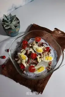 Make Seafood fruit fan salad step 0