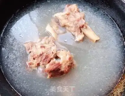 Make Sea belt tofu bone soup step 4