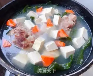 Make Sea belt tofu bone soup step 8