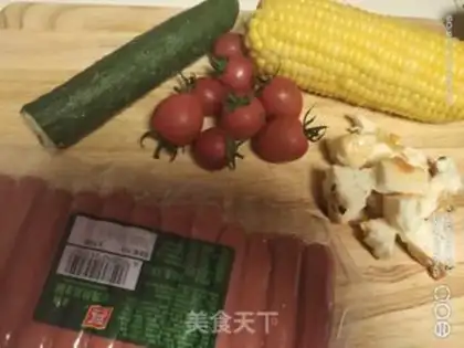 Make Bread ham salad step 1