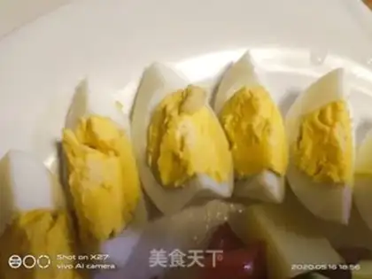 Make Ham intestinal egg and fruit salad step 10