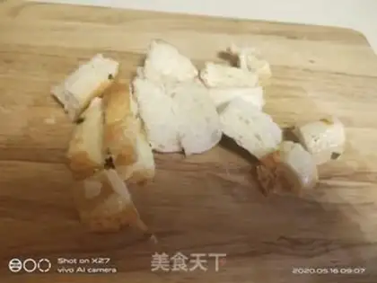Make Bread and vegetable fruit salad step 5