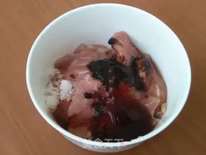 Make Rice evaporates the spinal flesh step 1