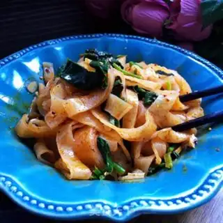 Make Spicy spinach pasta step 8