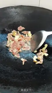 Make Celery fried meat step 5