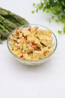 Make Paprika ham and egg fried rice step 9