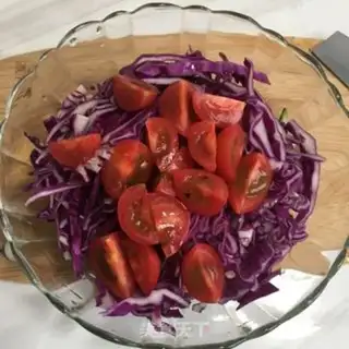 Make ♪ ♪ The blue cucumber salad ♪ step 4