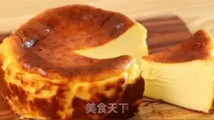 Make Basque cake step 10