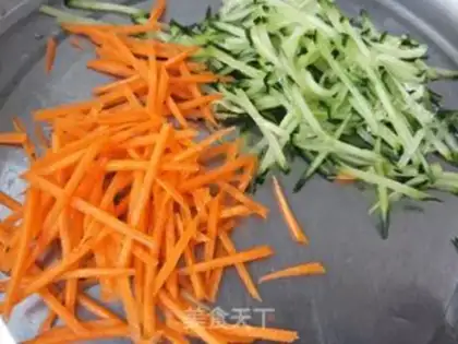 Make Bacon vegetable butterflies step 1