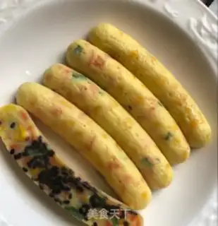 Make Egg intestines step 2