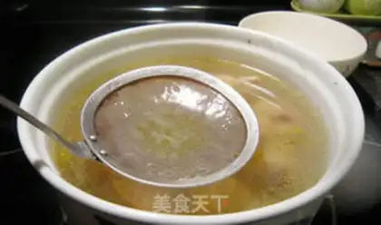 Make Soup chicken with gold and silver step 7